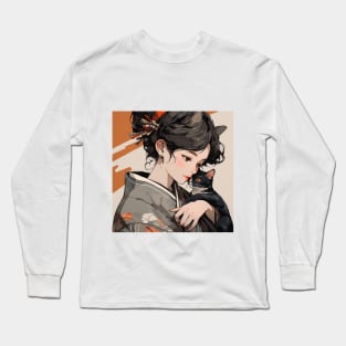 Nekomimi Girl and Neko Long Sleeve T-Shirt